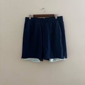 Athletic Works Men's Dark Blue Training Shorts